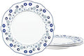 fanquare Boho Style Evil Eye Ceramic Dessert Plates Set of 4 by fanquare