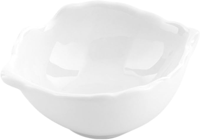 Restaurantware-2 Ounce White Sauce Dishes, 10 Chip Resistant Soy Sauce Dishes - Oven Safe, Dishwasher Safe, White Porcelain Dipping Dish, Stain Resistant, For Sauces, Dips, Snacks