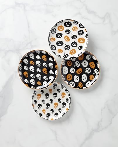 Oneida Vintro Halloween 4-Piece Accent Plates, Appetizer Plate Set for 4 - Image 2