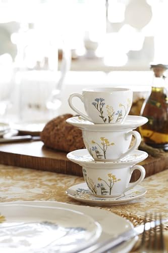 Lenox 896612 Wildflowers 8-Piece Espresso Cups & Saucers Set - Image 3