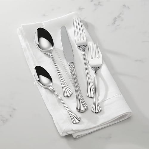 Reed & Barton Flatware Allora 18/10 Silverware Set for 1, 5-Piece - Image 2