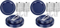 Ciaell 150 PCS Blue and Silver Plastic Plates - Blue Disposable Plate include 50 Plates, 25 Knives, 25 Forks, 25 Spoons, 25 Cups for Weddings & Party (Pack of 2) by Ciaell