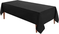 VidaFete 1 Pack Tablecloth 60 * 120inch Rectangle Table Cloth Polyester, Stain Wrinkle Resistant Polyester Dining Table Cover for Kitchen Dinning Party Wedding Tabletop Buffet Decoration(Black)