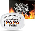 R HORSE Papa Melamine Grill Platter Gift, Barbecue White Oval Serving Tray by RHORSE