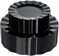 120PCS Black Plastic Plates, Wavy Plates by QualQuot