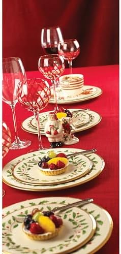 Lenox Holiday Porcelain Christmas Dinner Plate Set for 6 - Image 5