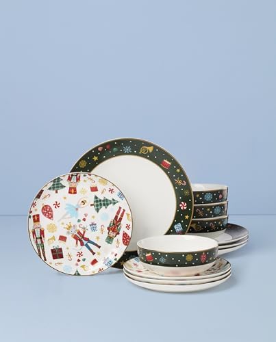 Lenox Nutcracker Ballet Porcelain 12-Piece Christmas Dinnerware Set for 4 - Image 2