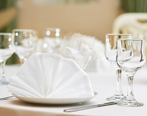 Bulk 288-Pack Cloth Napkins, 20"x20", Wrinkle Resistant, Sturdy, White - Image 4