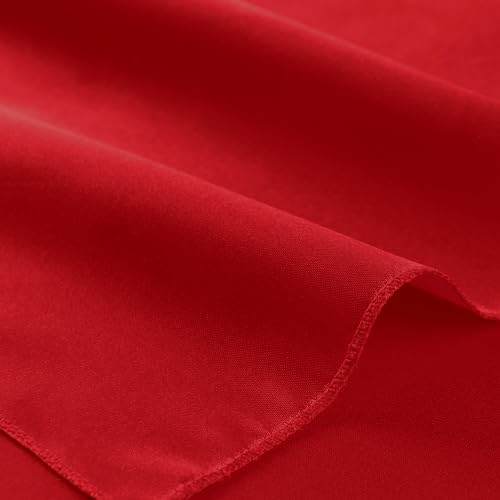 Red Satin Napkins and Napkin Rings Set, 100 Pack, 12 x 12 Inch - Image 7