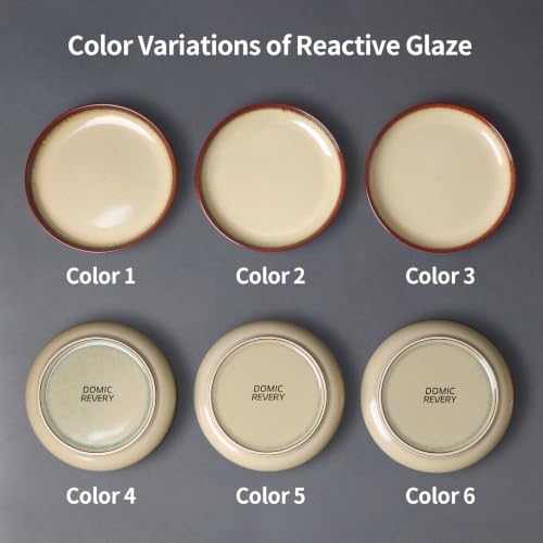 DOMICREVERY Ceramic Dinnerware Sets for 4, 12 Piece Plates and Bowls Sets - Image 6