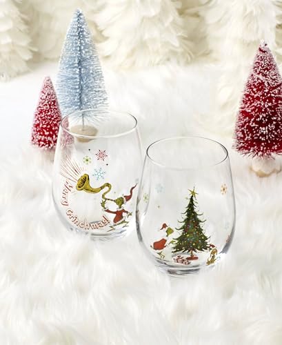 Lenox Merry Grinchmas Glass Tumblers, Christmas Set of 4, 4.75 Inch - Image 3