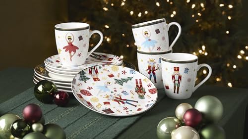 Lenox Nutcracker Ballet Porcelain 12-Piece Christmas Dinnerware Set for 4 - Image 3