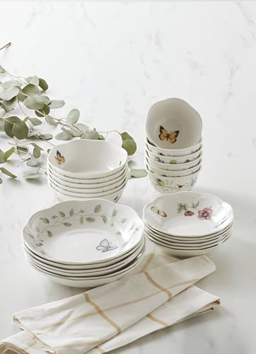 Lenox Butterfly Meadow Porcelain 24-Piece Variety Bowl Set for 6 - Image 4