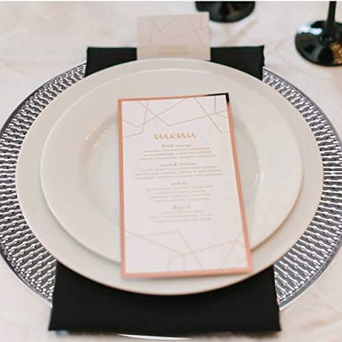 Brightalk 13-Inch Stainless Steel Beaded Charger Plates, Silver Dinner Plate Chargers Set of 6, Round Server Ware - Image 5