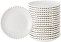 6 Inch Porcelain Dessert Plates, Round Mini Dinnerware Set of 18 by TAMAYKIM