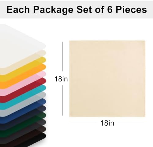 Hiasan Cloth Napkins Set of 6, 18 x 18 Inch, Beige - Image 5