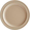 Foundations 9 Inch Tan Narrow Rim Melamine Plate, Round, BPA Free, NSF Listed, Dishwasher Safe, 12 per Case
