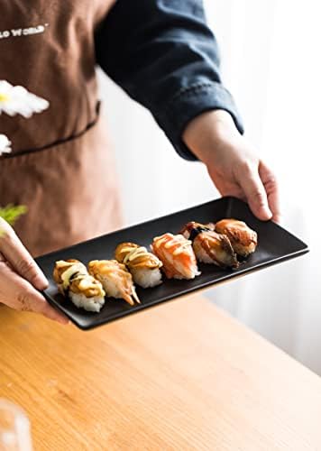 LAUCHUH Serving Platters, 10 inch Porcelain Serving Plates Sushi Plates - Image 4