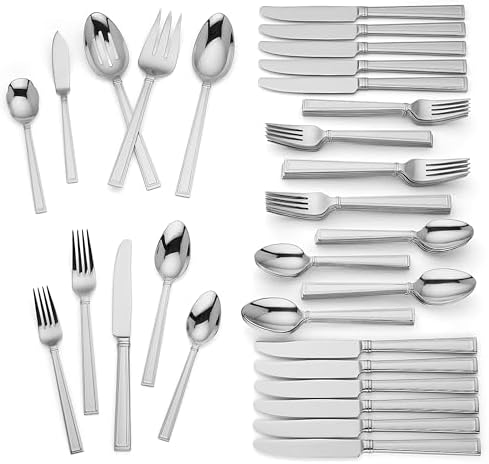 Lenox Bratton 65-Piece 18/10 Silverware Set for 12, Flatware - Image 2