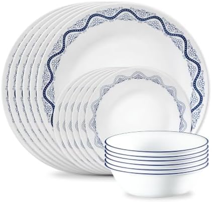 Corelle Orleans 18-Piece Dinnerware Set, Service for 6 by Corelle