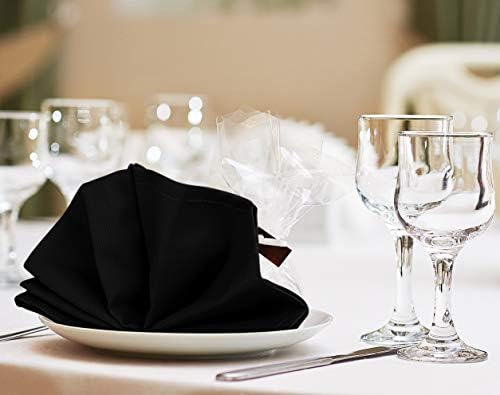 Bulk 288-Pack Cloth Napkins, 18"x18", Wrinkle Resistant, Sturdy, Black - Image 6
