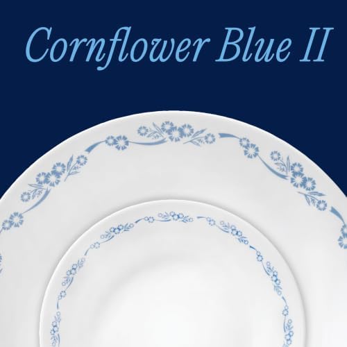 Corelle Cornflower Blue 18-Piece Round Dinnerware Set, Service for 6 - Image 2