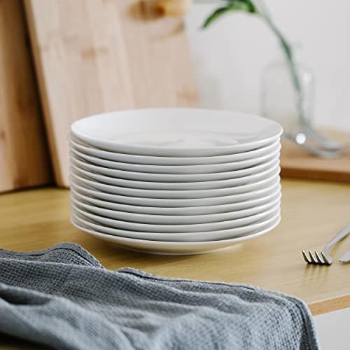 BTaT- White Dessert Plates, 8 inch, Set of 12, Small Plates for Appetizers (Pack of 2) - Image 5