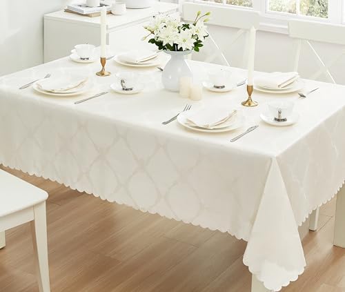 Newbridge Holiday Ribbons Bows Ivory 52 x 52 Square Tablecloth - Image 6