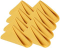 Yellow Cloth Napkins Set of 8,Size 18x18 inch Napkins Made of 100% Microfibre.Washable Cloth Napkins,Easy to Fold,Iron Free,Dinner Napkins for Restaurant Family use, Parties. (Mustard) by KOFFOTA