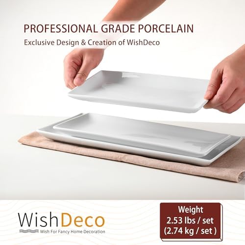 WishDeco Serving Platters Set of 3, Large Serving Trays 16/14/12 Inch - Image 4