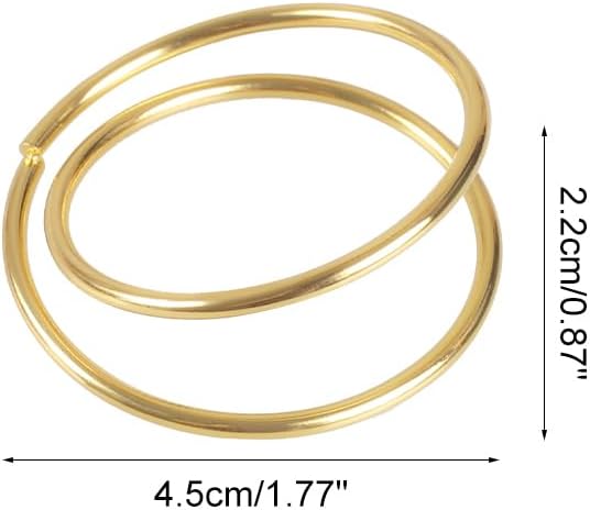 Napkin Rings, 12PCS Metal Spiral Napkin Buckles, Modern Minimalist Dining Table Decorations for Daily Use, Christmas, Wedding, Dinner, Party, Banquet