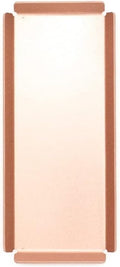 Aluminum Organizer Tray for Desk & Entryway - Minimalist Metal Catchall for Keys, Jewelry, Wallet | A7 Tall, Pink Gold | by PROGETTO2.70