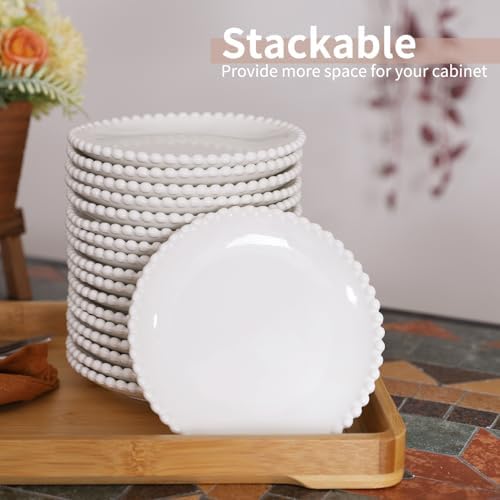 5.5 Inch Dessert Plates, Small Ceramic Appetizer Plate Set, 18P - Image 6