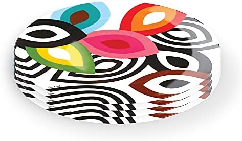 French Bull Plates - 4 Piece Set - 11 inch Melamine Dinner Plate Set - Melamine Dinnerware for Indoor and Outdoor - Foli - Image 2