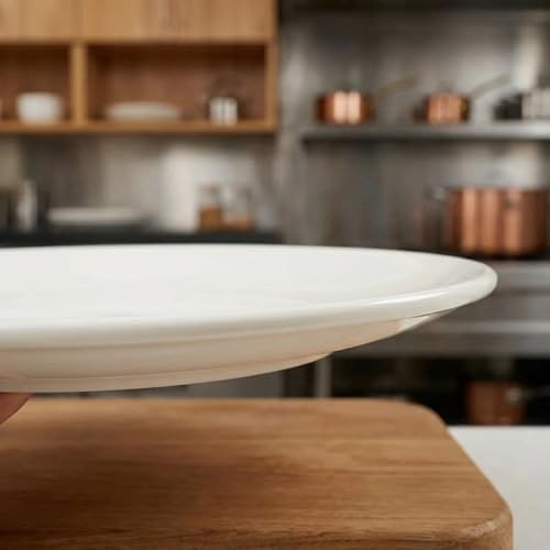 Ceramic Appetizer Plates Set of 6, White Porcelain Dessert Plates 9 Inch, Dinner Plates, Modern Round Salad Plates, Porcelain Serving Dishes for Snack, Bread, Fruit, Microwave & Dishwasher Safe - Image 6