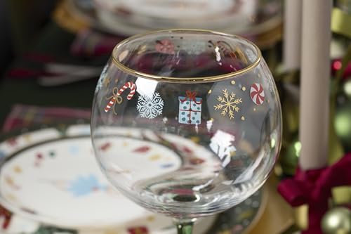 Lenox 898401 Nutcracker Ballet Balloon Wine Glasses, Set of 4, Christmas, Stemware, Festive Holiday - Image 3