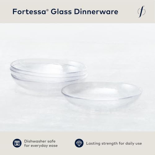 Fortessa Los Cabos Glass Dinnerware Collection, Coupe Entrée Bowl (Set of 4), 8.6 Inch/25oz, Clear - Image 2