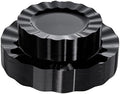 72PCS Black Plastic Plates, Wavy Plates by QualQuot