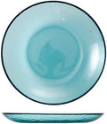 Fortessa Los Cabos Glass Dinnerware Collection, Salad Plate (Set of 4), 8 Inch, Lagoon Blue by Unknown