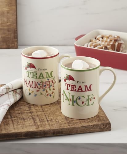 Lenox Naughty and Nice Christmas Porcelain Mug Set for 2, 14oz - Image 6