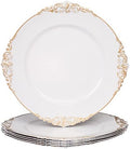 MAONAME White Charger Plates Set of 6, Plate Charges for Dinner Plates by MAONAME