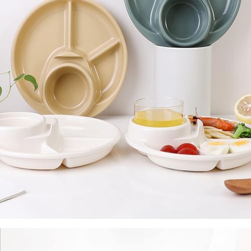 2 PCS Unbreakable Divided Dinner Plates for Portion Control Camping Outdoor - Image 7