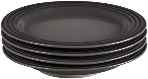 Le Creuset Stoneware Set of 4 Salad Plates, 8.5" each, Oyster by Unknown