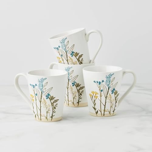 Lenox Wildflowers Stoneware Mug Set for 4, 12oz - Image 2