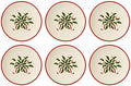 Lenox 893495 Holiday 6-Piece Party Plate Set by Lenox