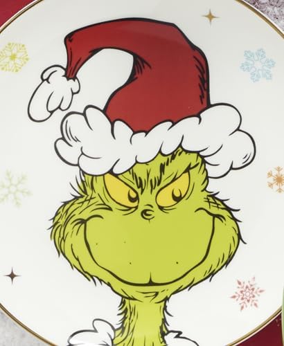 Lenox Grinchmas Christmas Accent Plates, Appetizer Set for 4 - Image 4