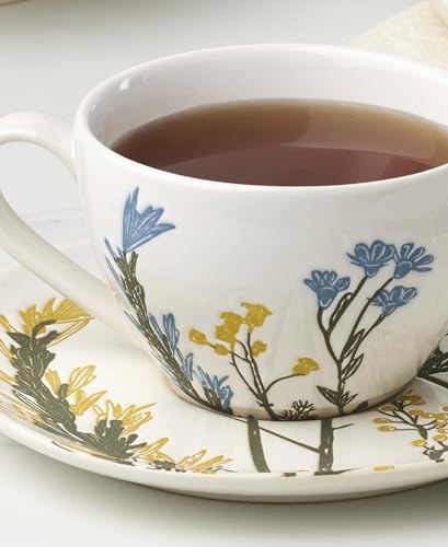 Lenox 898386 Wildflowers Tea Cup & Saucer, Set Of 4 - Image 4