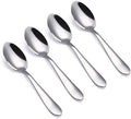VANRA 4-Piece Children Spoons Stainless Steel Kids Dinner Spoons Child Silver Cutlery Set 5.6-inch (4 spoons) by VANRA