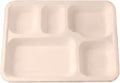 Pack of 250 Meal Tray Deep 5 Compartments – Durable Disposable Food Tray – Ideal for Catering, Takeaway & Events – Microwave Safe – Bulk Pack – Eco-Friendly & Sustainable