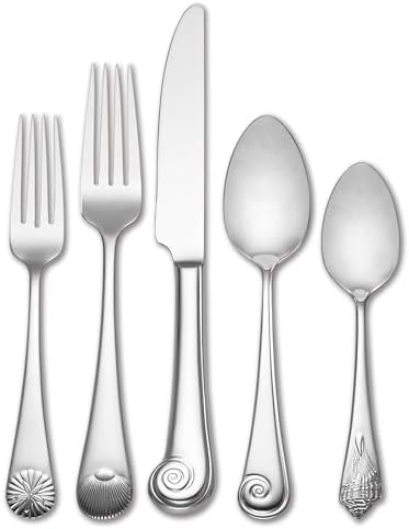 Reed & Barton Seashell 5Pc Flatware Place Setting, 5 Piece, Silver by ReedBarton